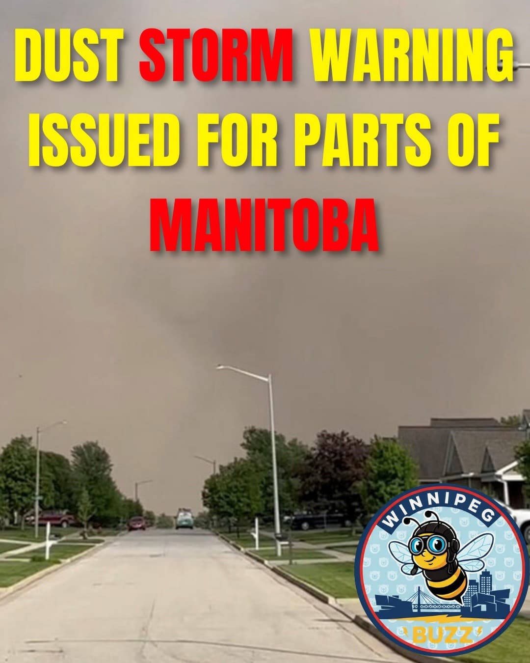 Dust Storm Warning Issued Across Southern Manitoba as Strong Winds Create Hazardous Conditions