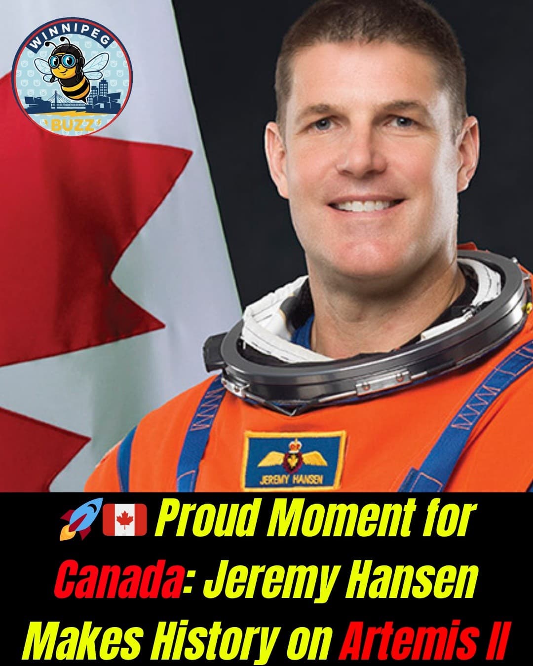 Proud Moment for Canada: Jeremy Hansen Represents Nation on NASA’s Artemis II Mission