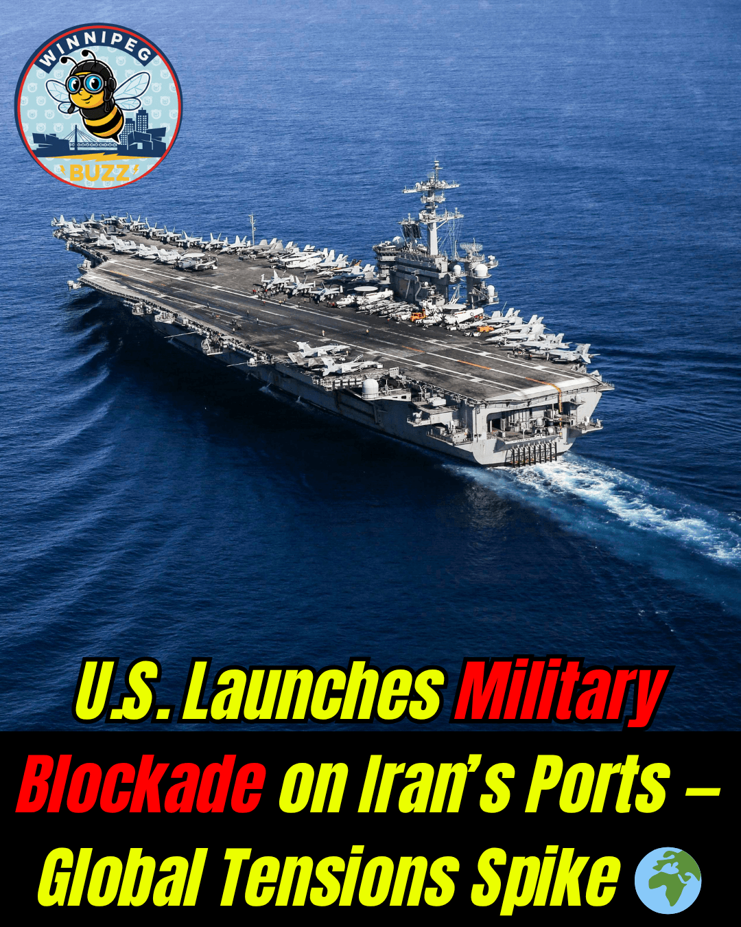 U.S. Military Blockade of Iran’s Ports Begins, Marking Major Escalation in Middle East Tensions