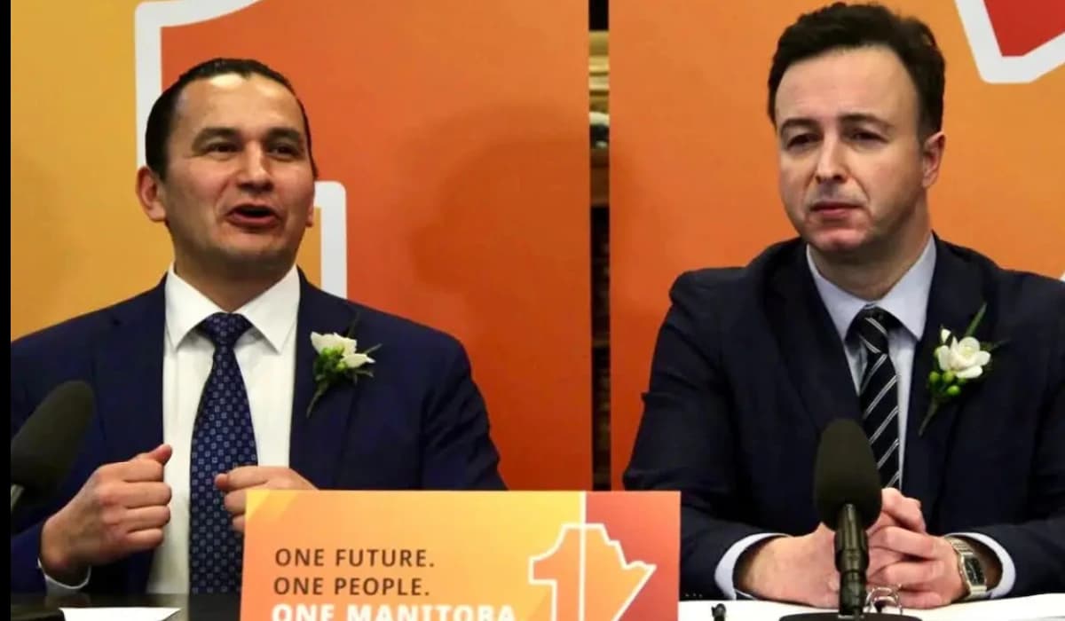 Manitoba Budget 2026 announcement highlighting grocery tax relief, housing support, and healthcare investment