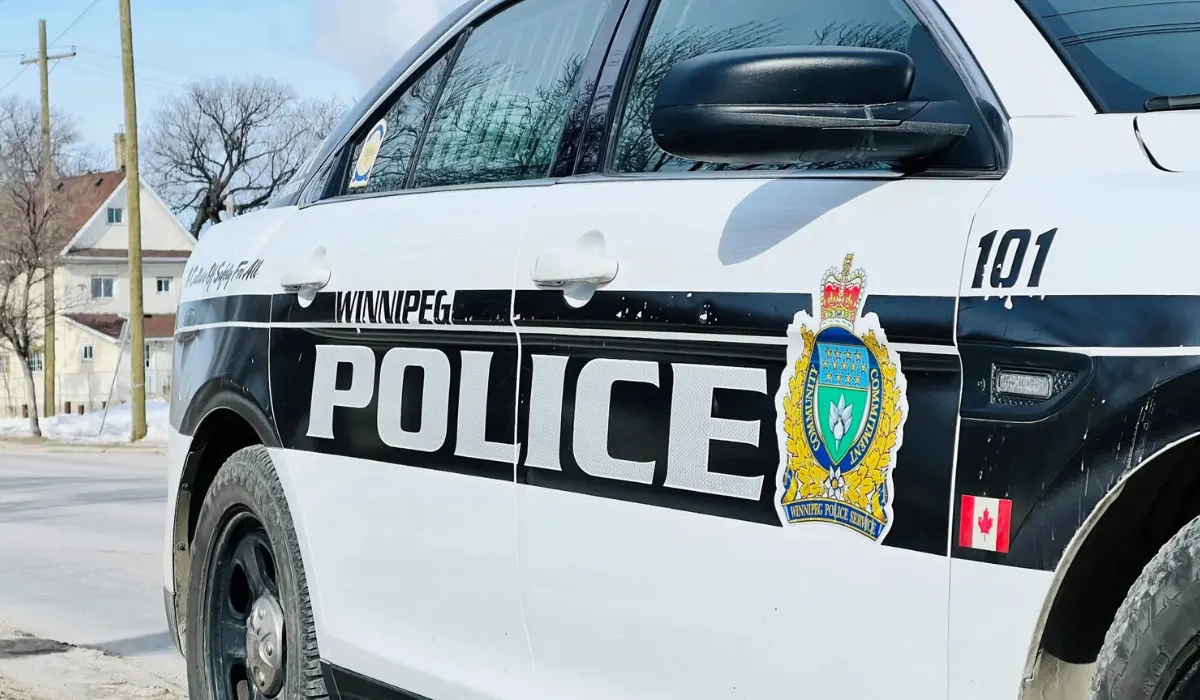 Burned vehicle near Winnipeg rail yard where police investigate a suspected homicide scene