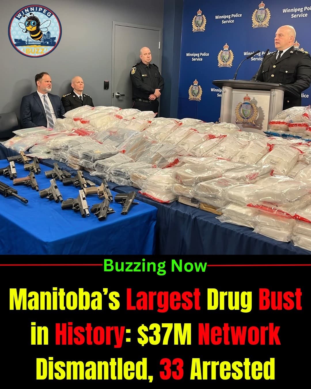 🚨 Manitoba’s Largest Drug Bust: $37M Network Dismantled in Historic Interprovincial Operation